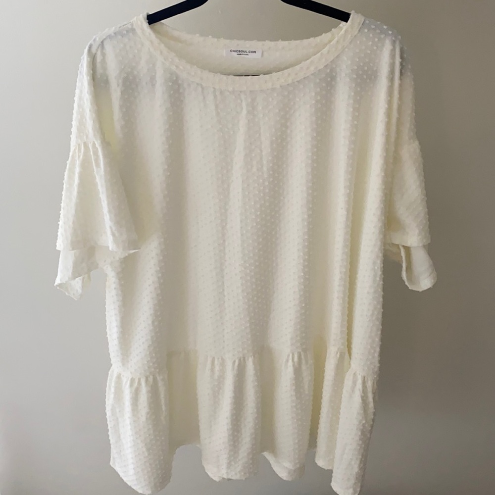 Short sleeve peplum